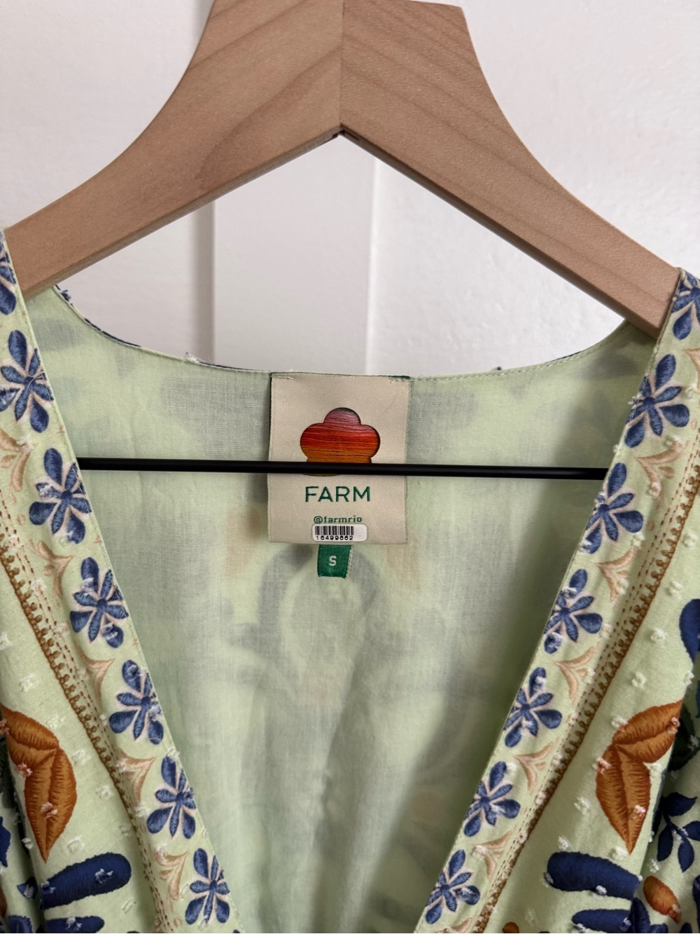 Farm Rio Green Floral Ocean Tapestry Maxi Dress - Picture 2 of 6